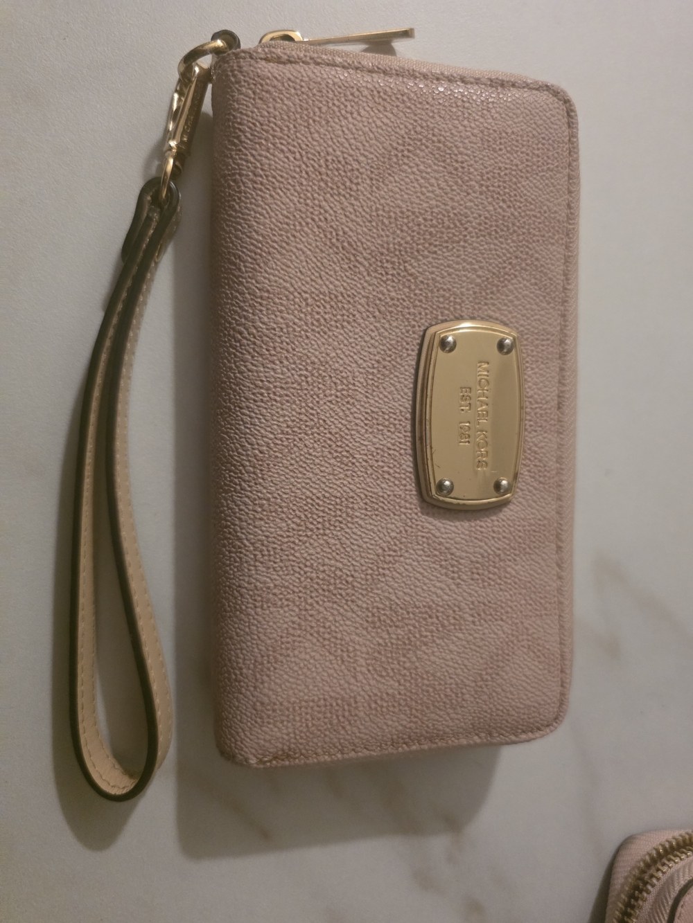 Michael Kors Blush Pink Leather Wristlet Wallet